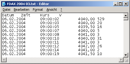 Screen Import Textbeispiel